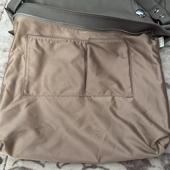 Bostanten Gray Leather Hobo Bag - Picture 9 of 10